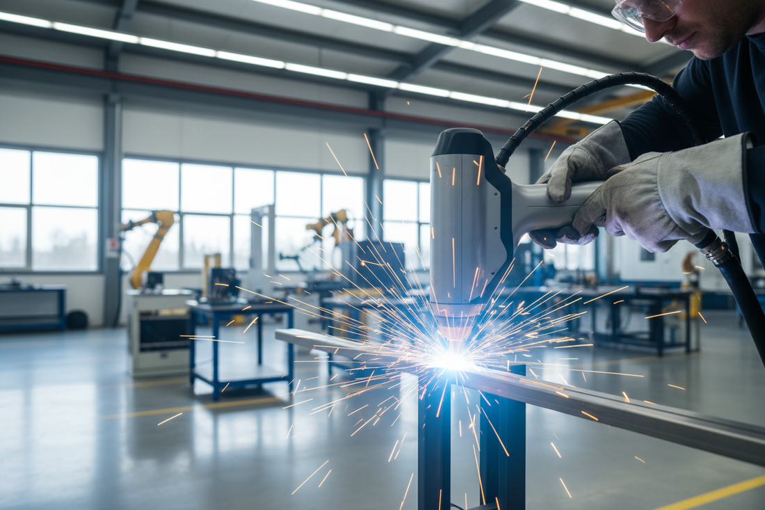 What are the hazards of handheld laser welding machines to operators?