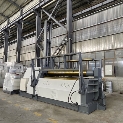 4-roll CNC plate rolling machine with Siemens PLC control system