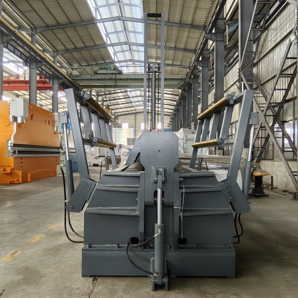 4-roll CNC plate rolling machine with Siemens PLC control system