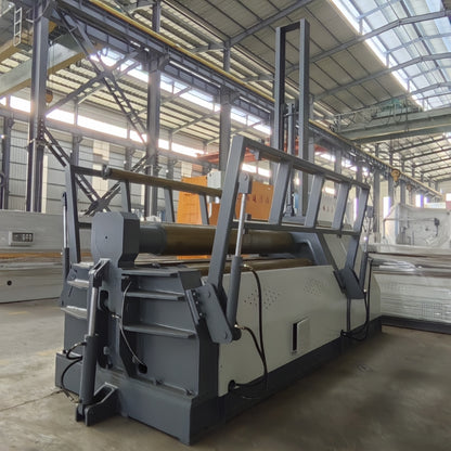 4-roll CNC plate rolling machine with Siemens PLC control system
